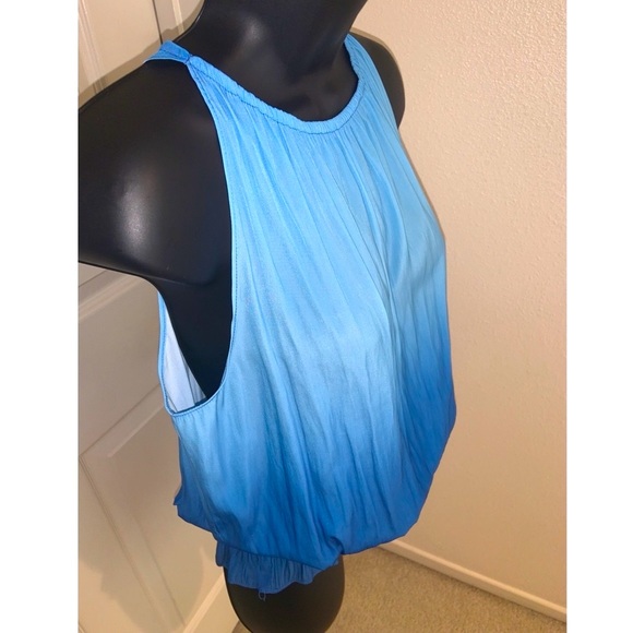Ramy Brook Blue Ombre Lauren Sleeveless Blouse - Picture 10 of 15
